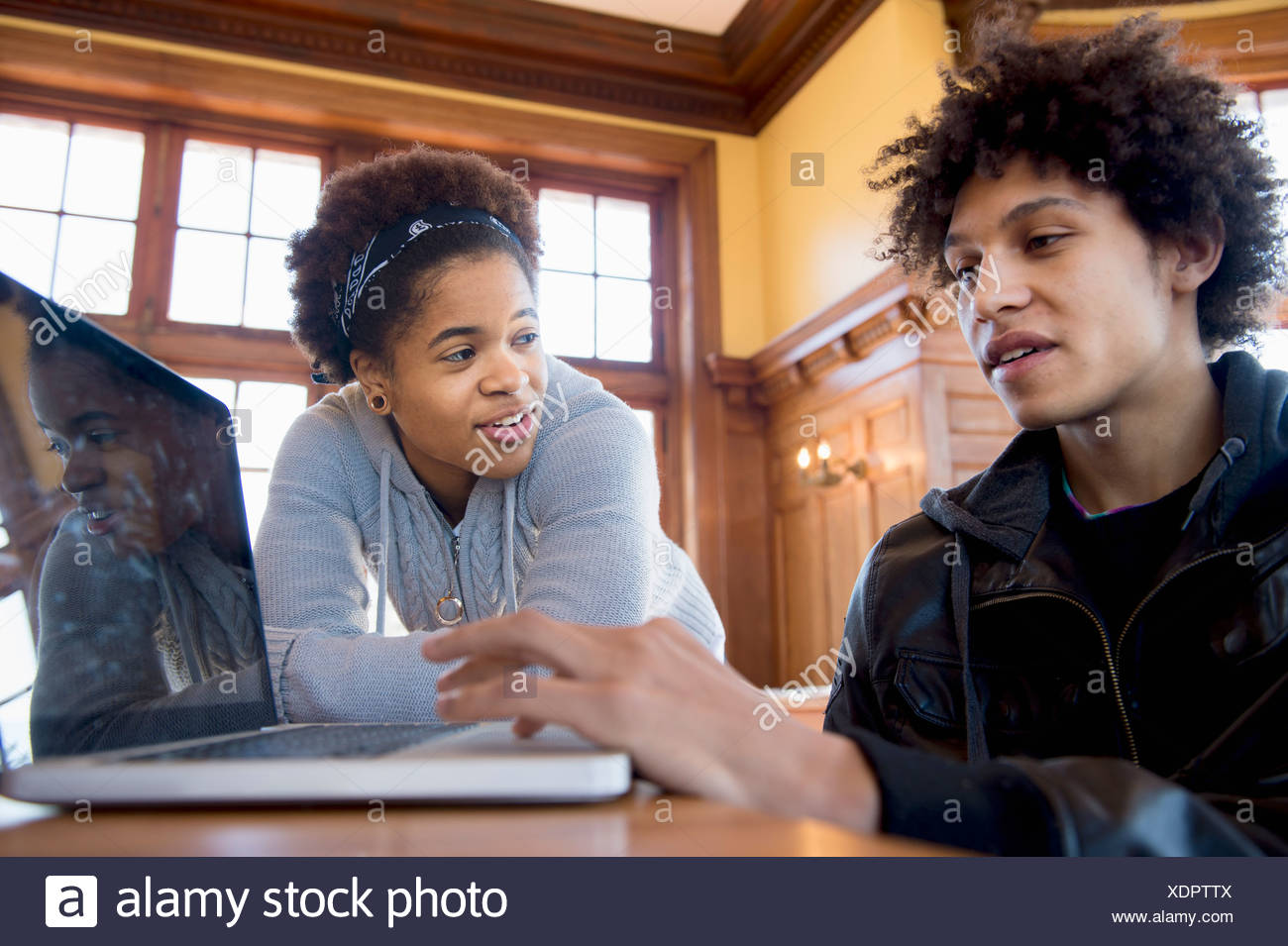 African American College Students Using High Resolution Stock ...