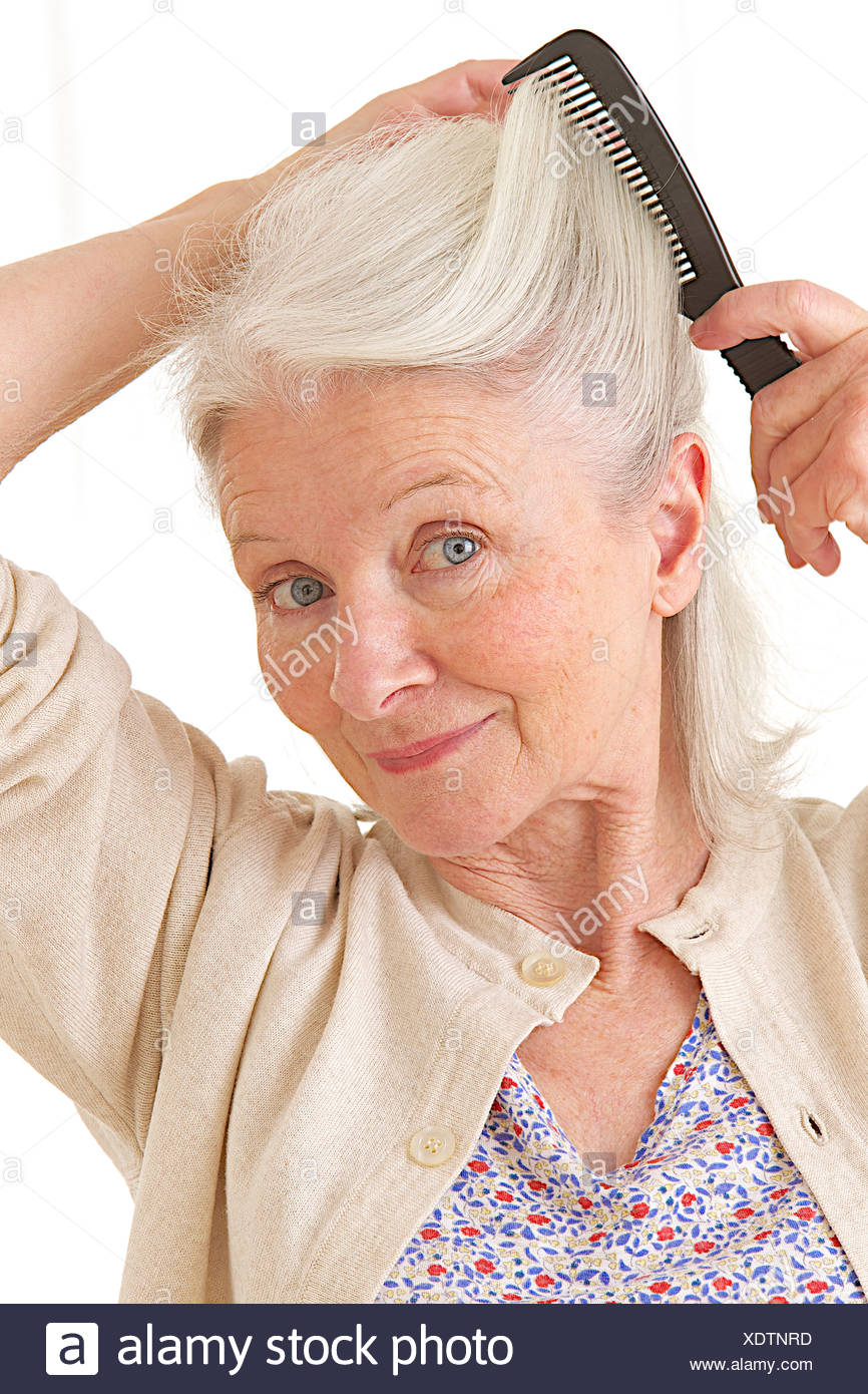 Hair Care Elderly Person Stock Photo 283900385 Alamy