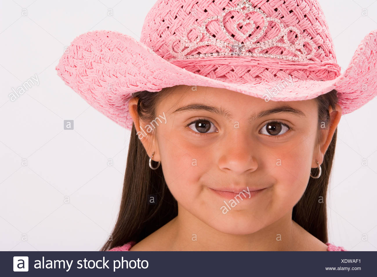 little girls pink cowgirl hat