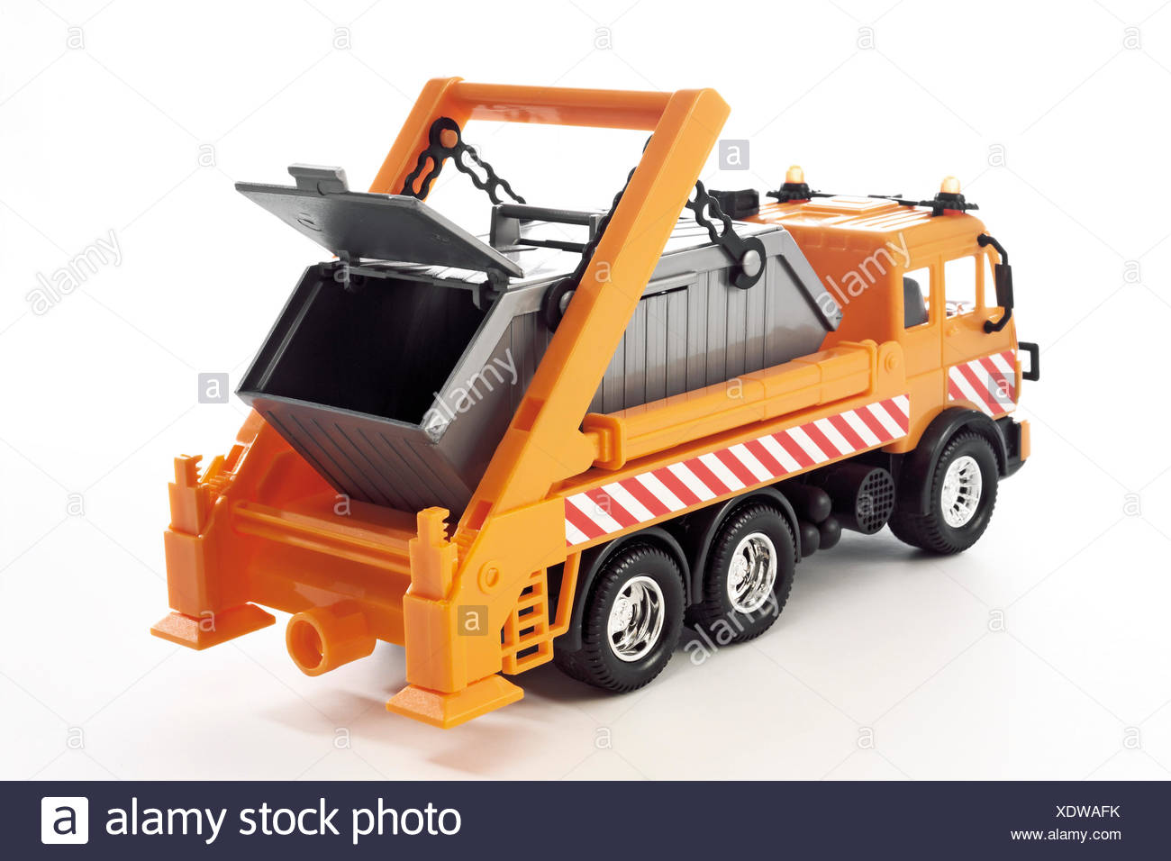 orange bin lorry toy