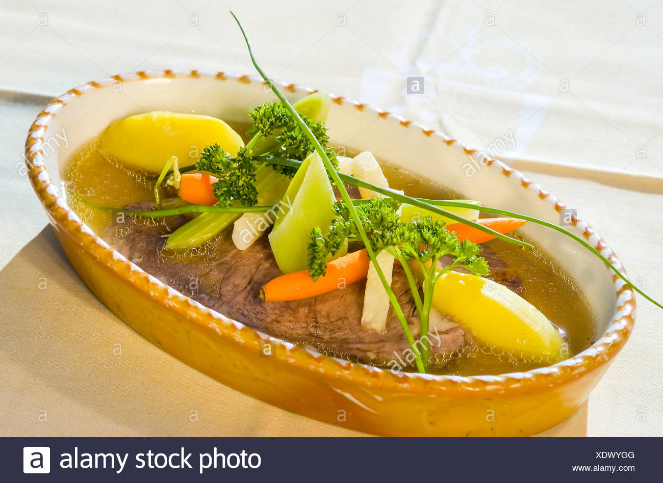 Speise Tafelspitz Gekochtes Rindfleisch Stock Photo 283926848 Alamy