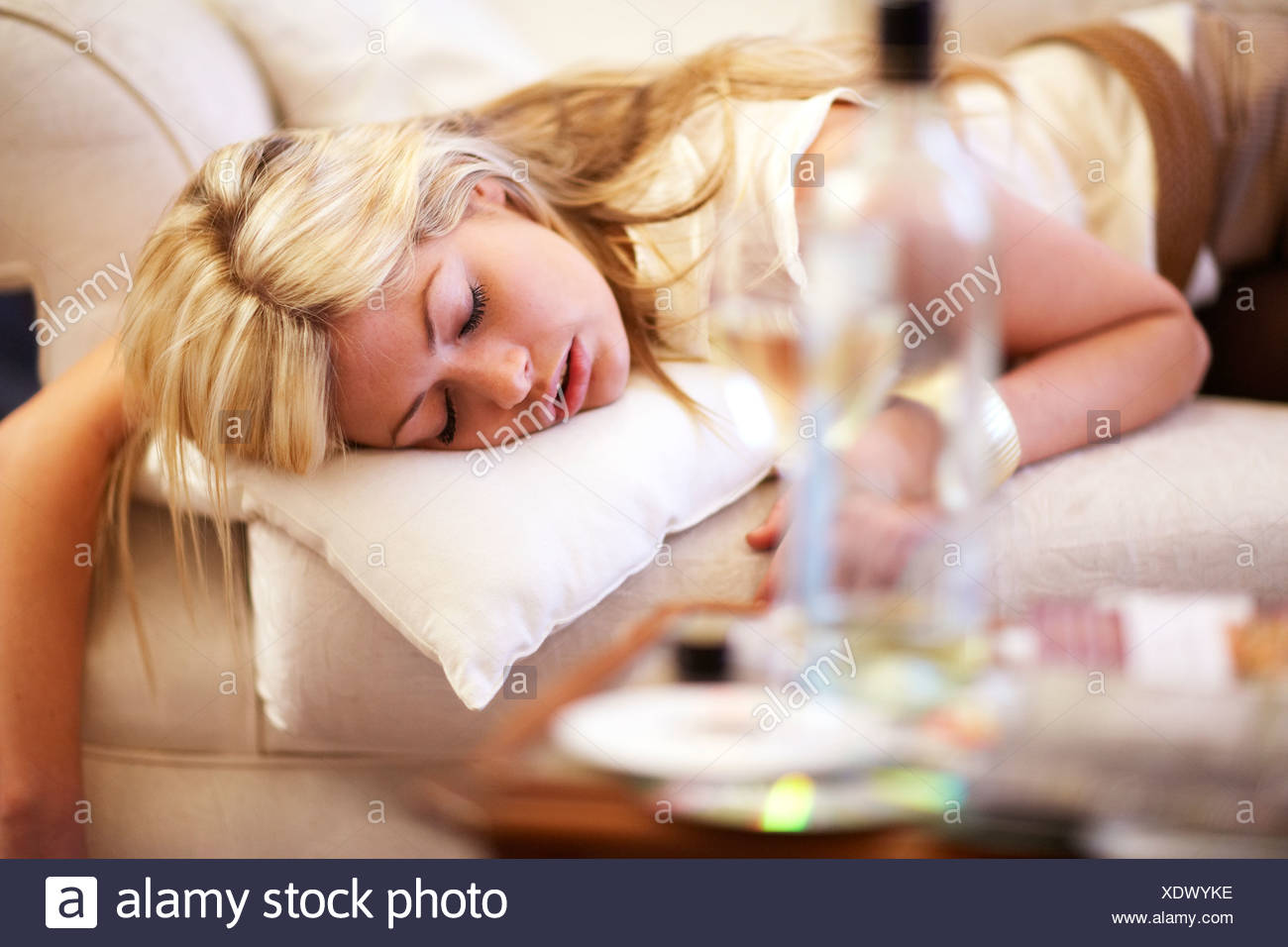 Drunk Girl Asleep High Resolution Stock Photography and Images - Alamy