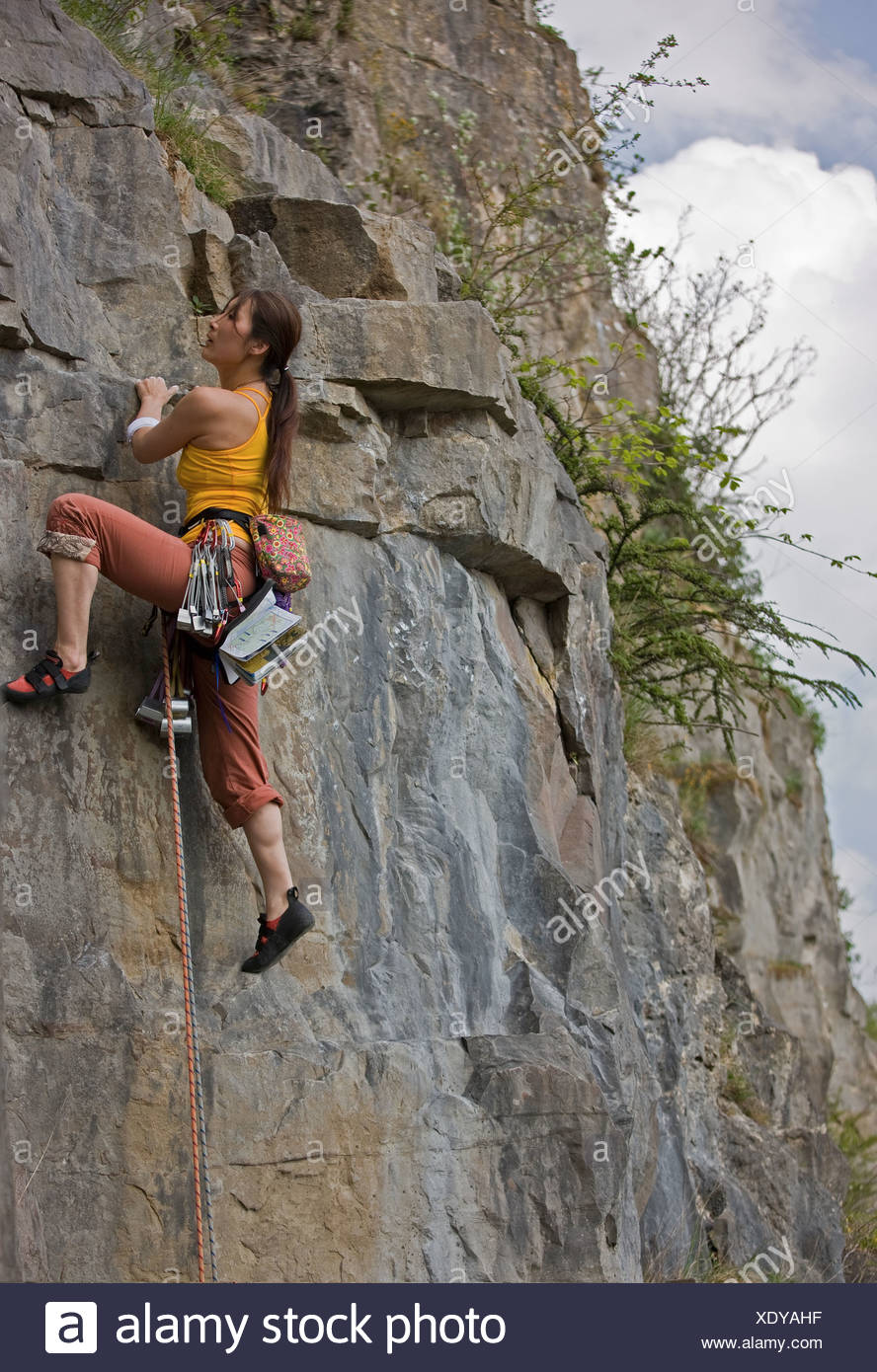 Women Climbing Mountain Stock Photos & Women Climbing Mountain Stock