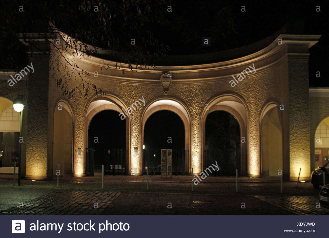 park, goal, passage, gate, archgway, gantry, spa gardens, main-entrance, park, Stock Photo
