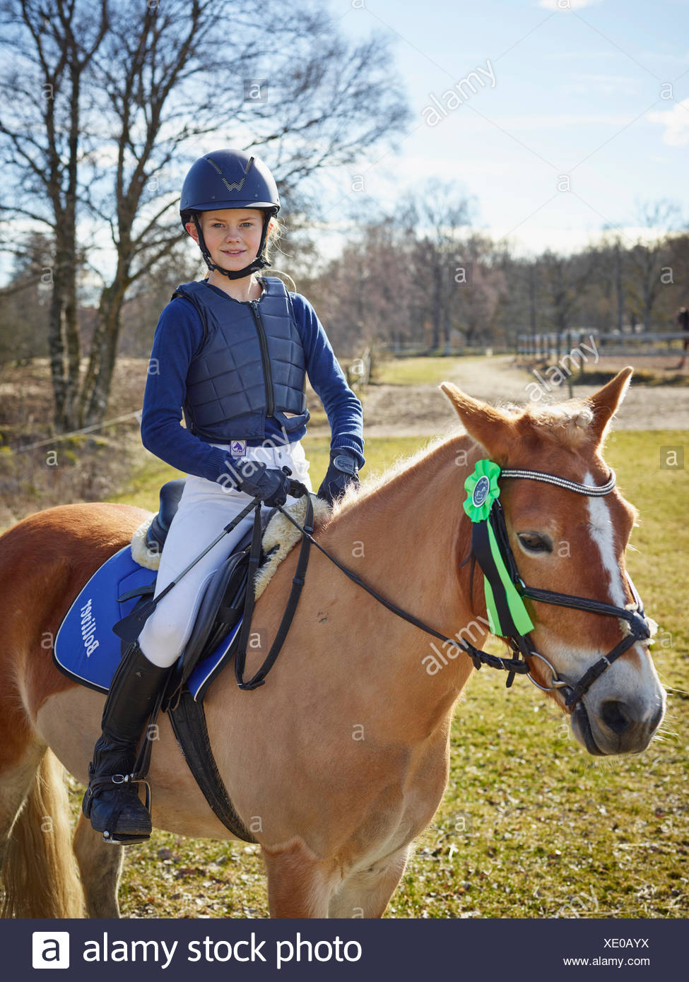Download Girl Horseback Riding Stock Photo Alamy