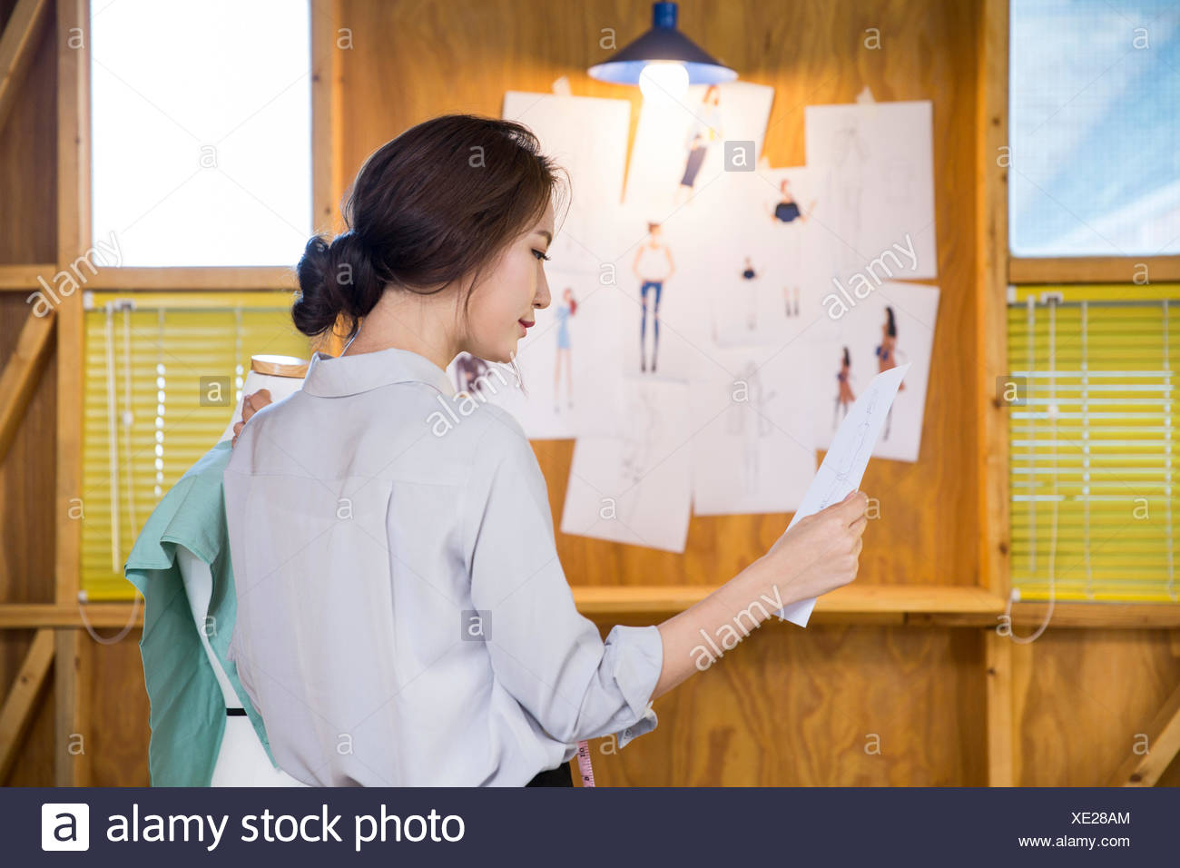 Female Fashion Designer At Workroom Stock Photo 284021548