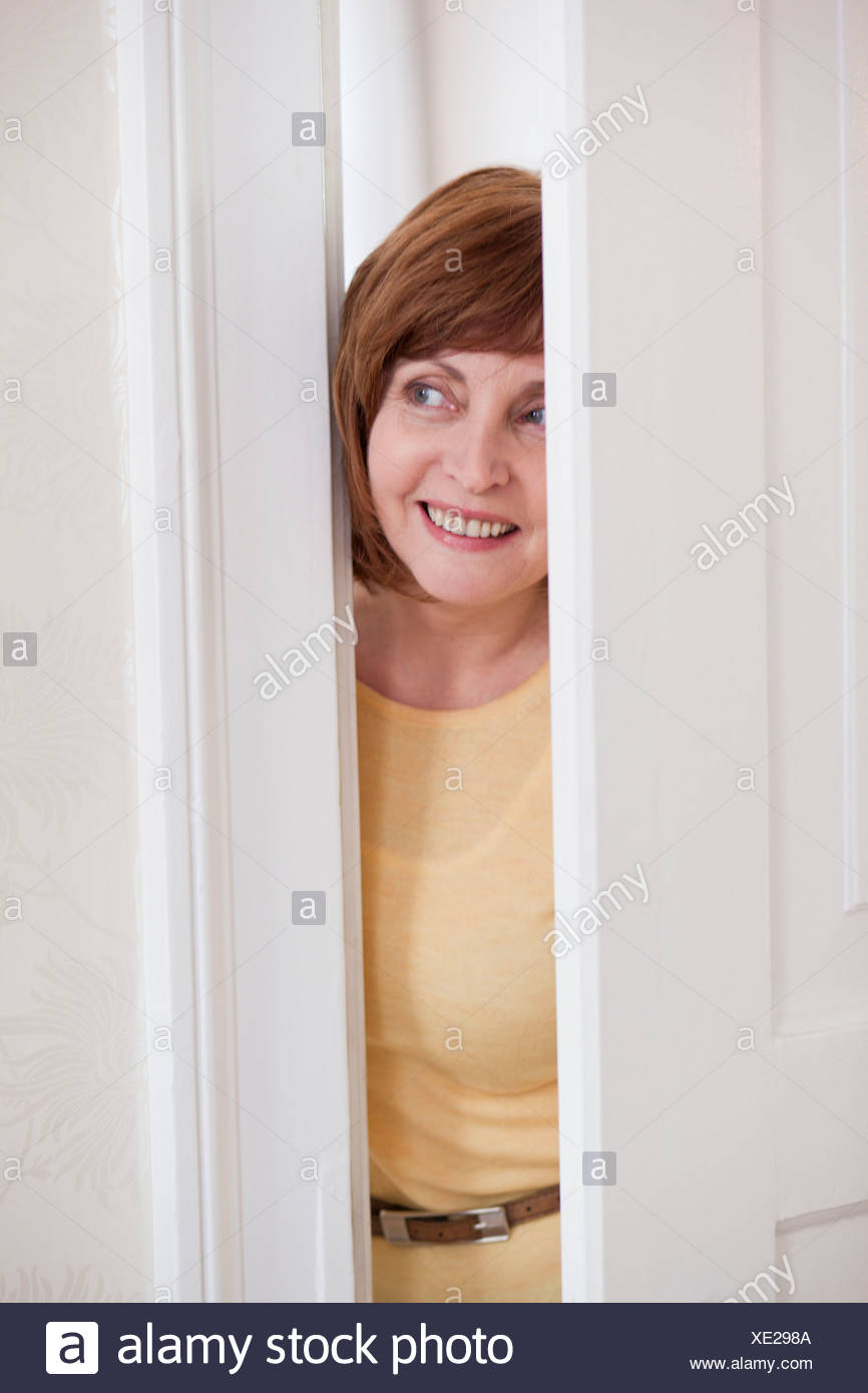 Looking Through A Door Stock Photos Looking Through A Door Stock