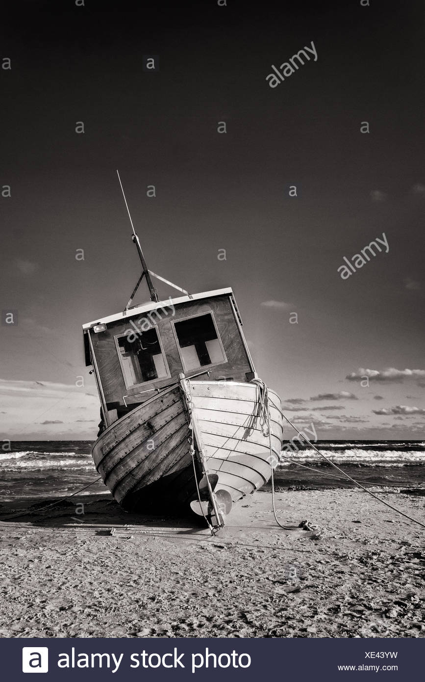 Baltic Sea Fishing Boat Stock Photo