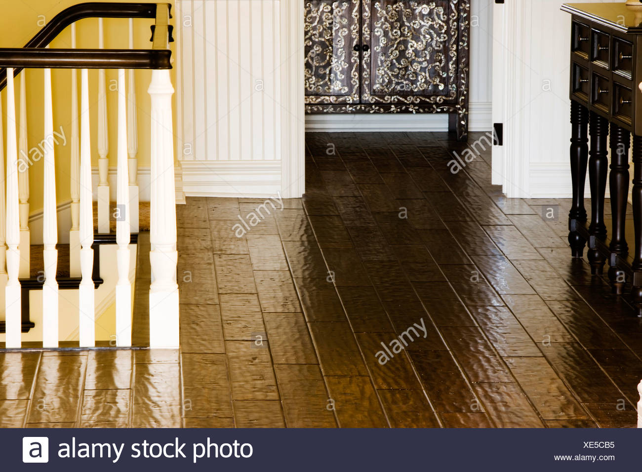 Detail Of Wood Floor And Doorway Stock Photo 284090553 Alamy