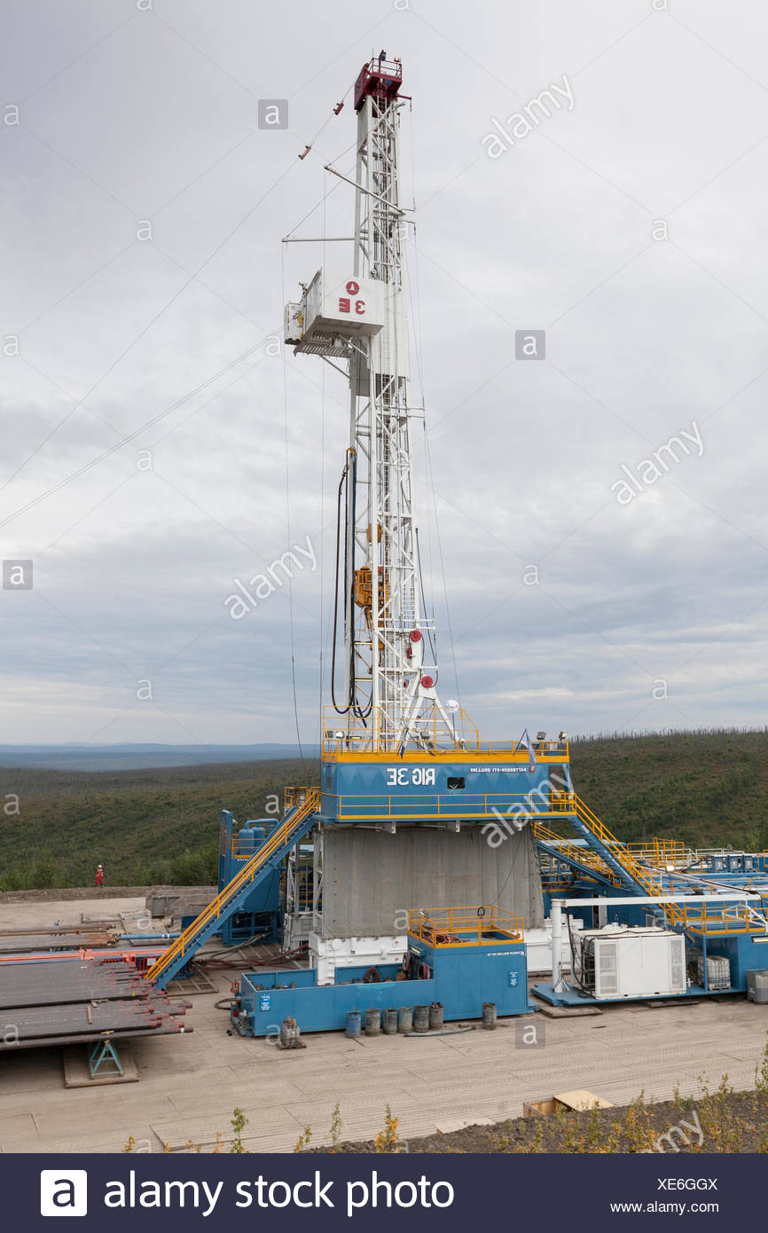 Patterson UTI Drilling In The Yukon Along The Dempster Highway Canada 