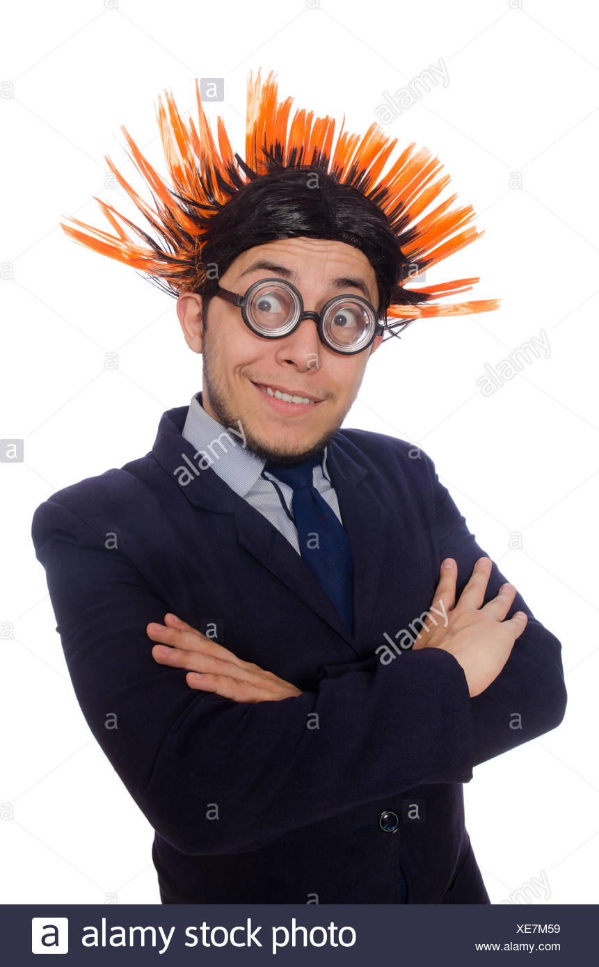 Funny Man With Mohawk Hairstyle Stock Photo 284140565 Alamy