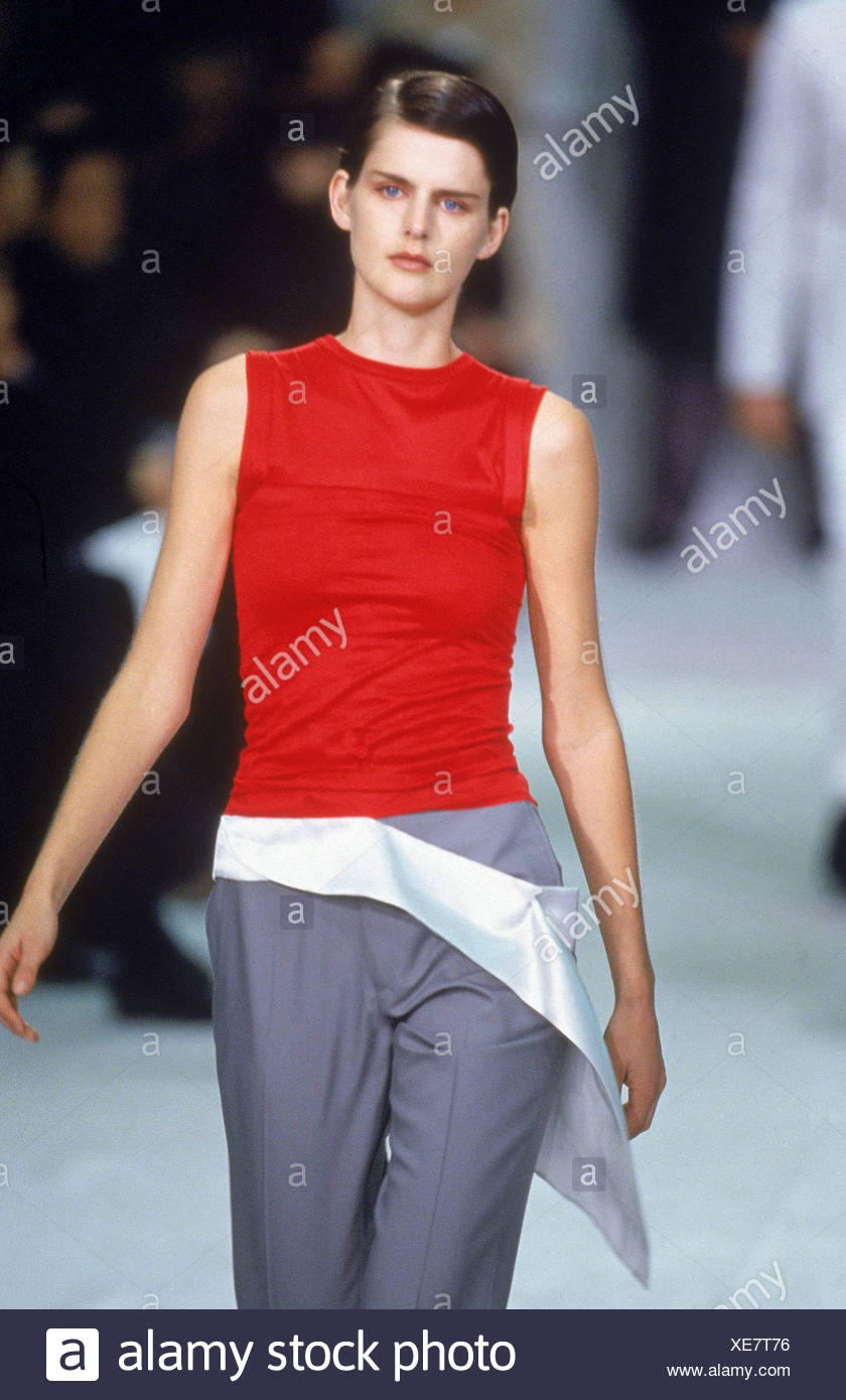 Helmut Lang Paris Spring Summer British Supermodel Stella Tennant