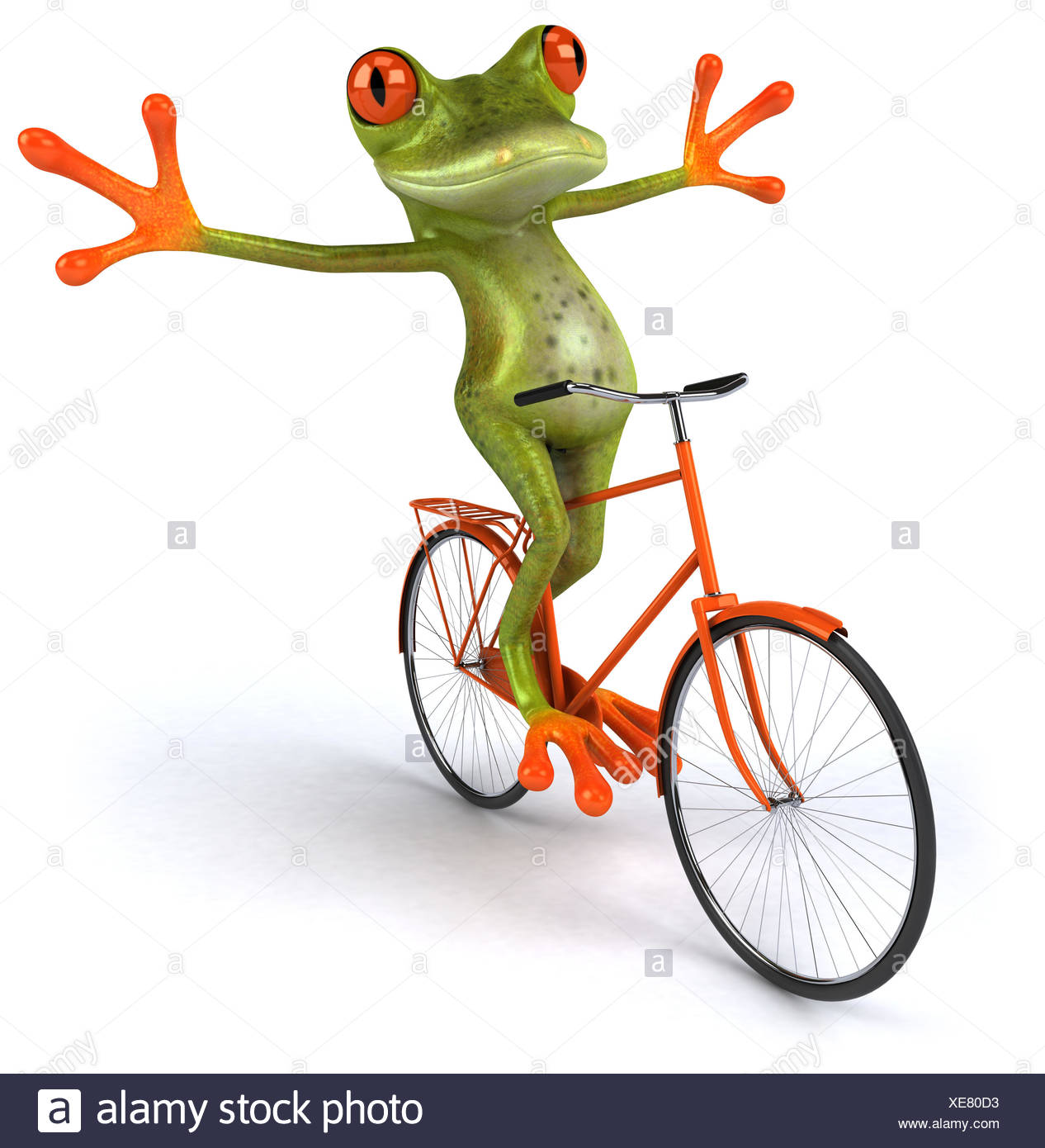 green frog bike