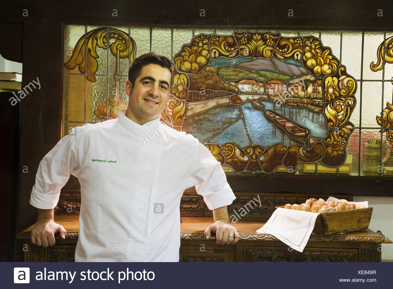 Chef Gorka Txapartegi In Alameda Restaurant Hondarribia Guipuzcoa Basque Country Spain Stock Photo Alamy
