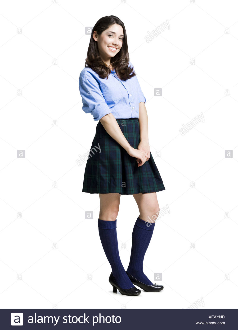 School Girl Uniform Skirt High Resolution Stock Photography and Images ...