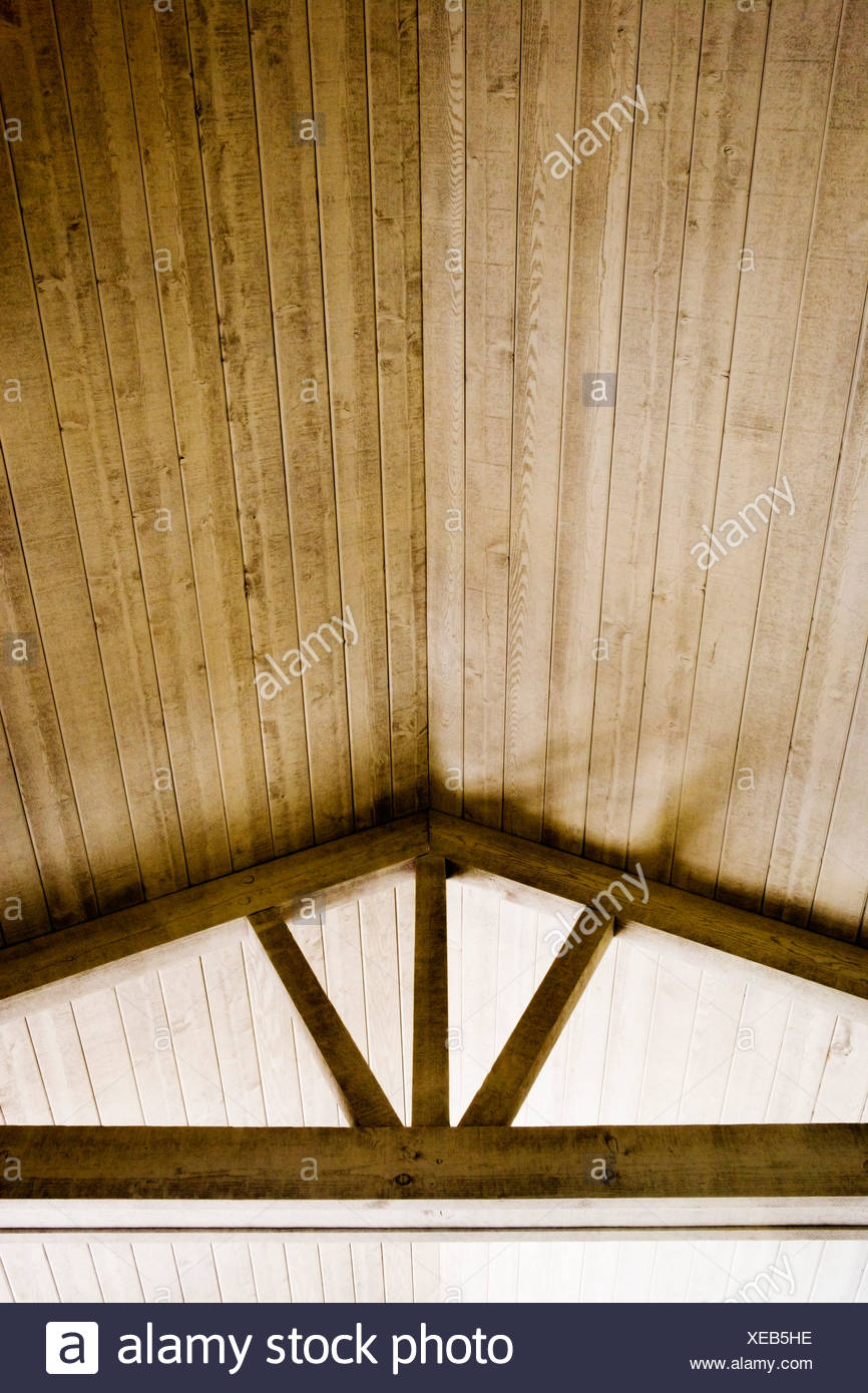 High Wood Vaulted Ceilings Stock Photo 284216954 Alamy