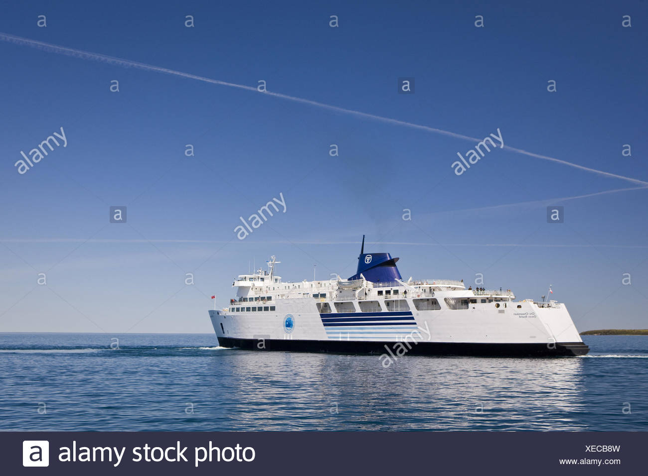 Canada Ontario Tobermory Bruce Peninsula Brine Huron Ferry Chi Cheemaun Stock Photo Alamy