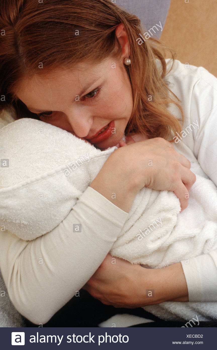 mother crying for her child