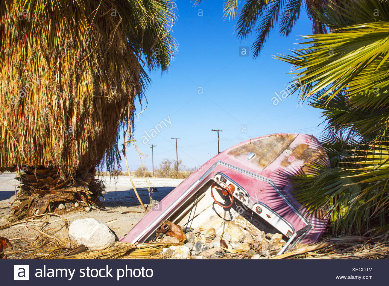 Salton Sea Beach Kalifornien Stock Photo