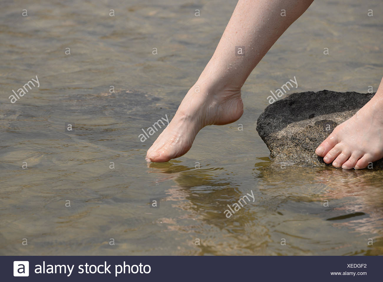 Dipping Foot In Water High Resolution Stock Photography and Images Alamy