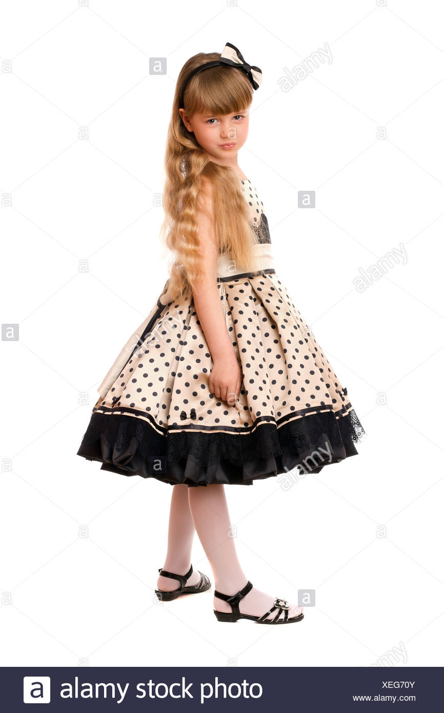 little girl in a dress