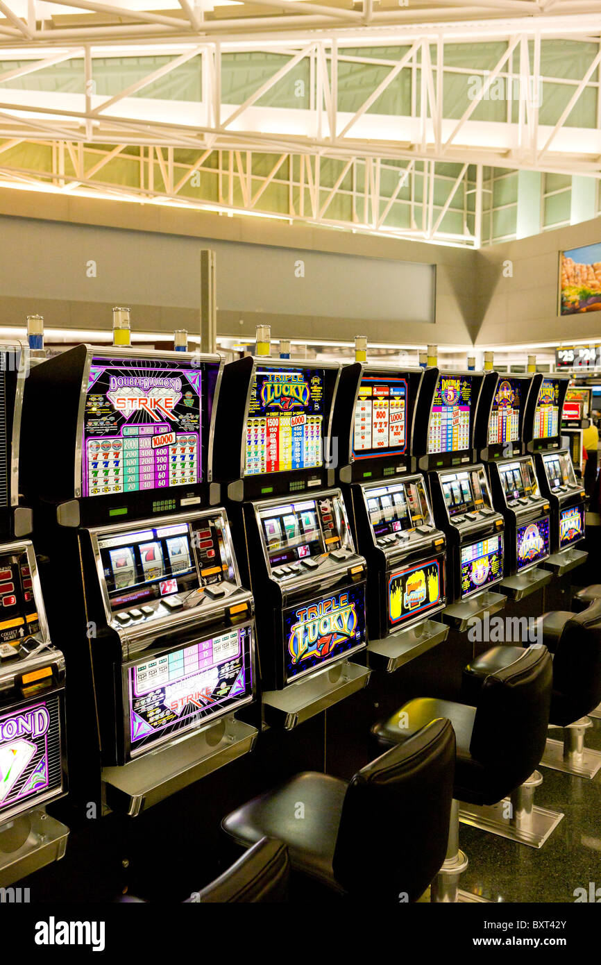 Slot Machines Being Reset At Vegas Airport