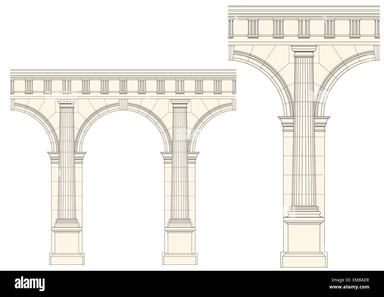 Колоннада с арками