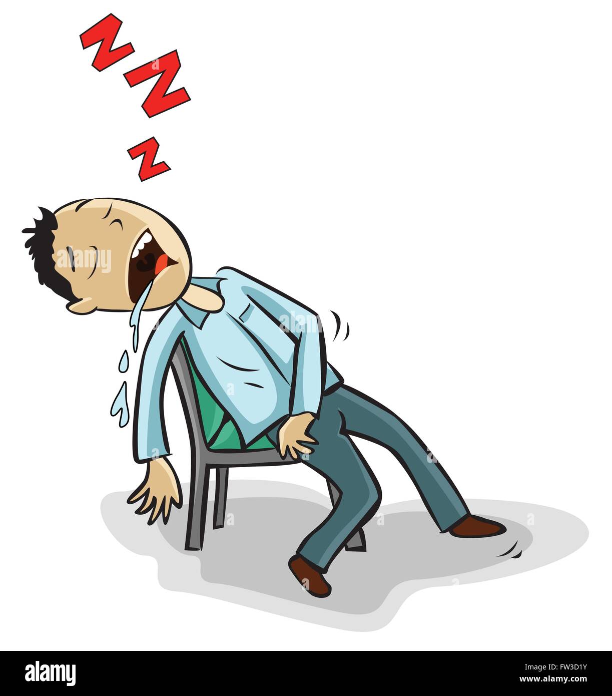 усталый человек на белом фоне. мальчик зевает. уставший человек вектор. Tired heart. He is tired.