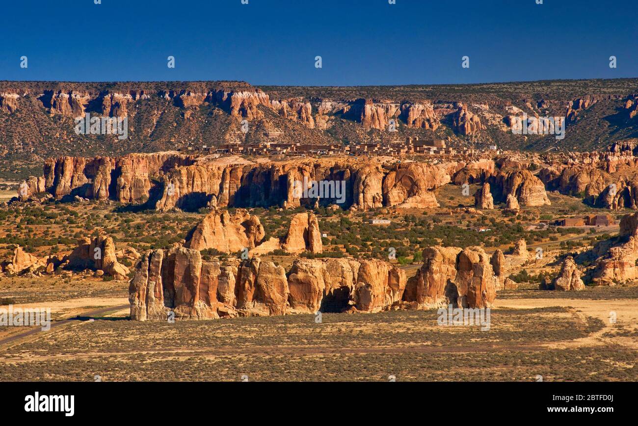 Pueblo (Sky City), Native American pueblo on top of a mesa in