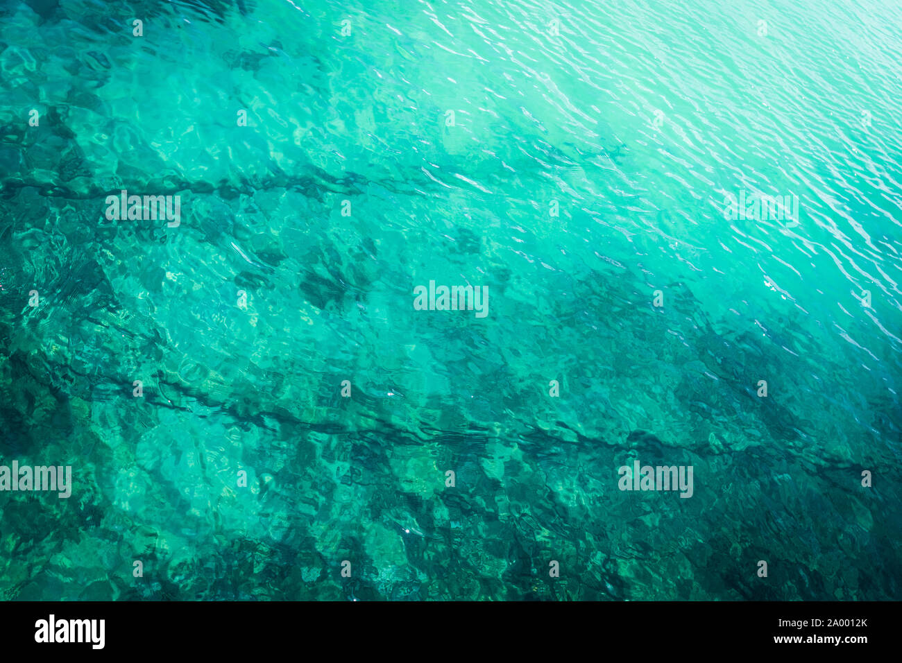 Luftaufnahme von der Meeresoberfläche, Textur Hintergrund Stockfoto