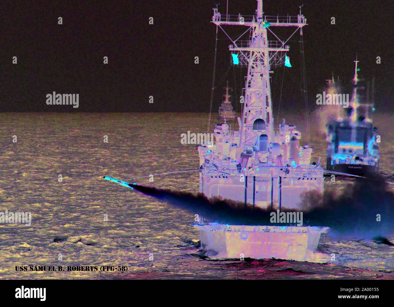 USS Samuel B. ROBERTS (FFG-58) Stockfoto