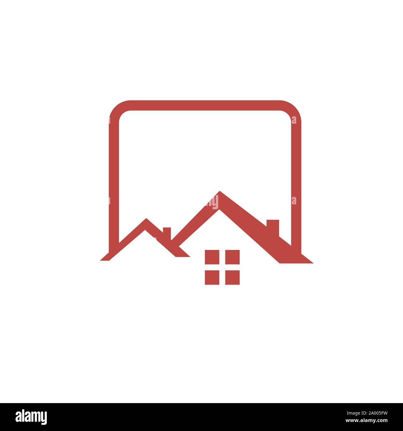Haus abstract Home Bau Architektur Immobilien Immo Logo Design vector Konzept Abbildungen Stock Vektor