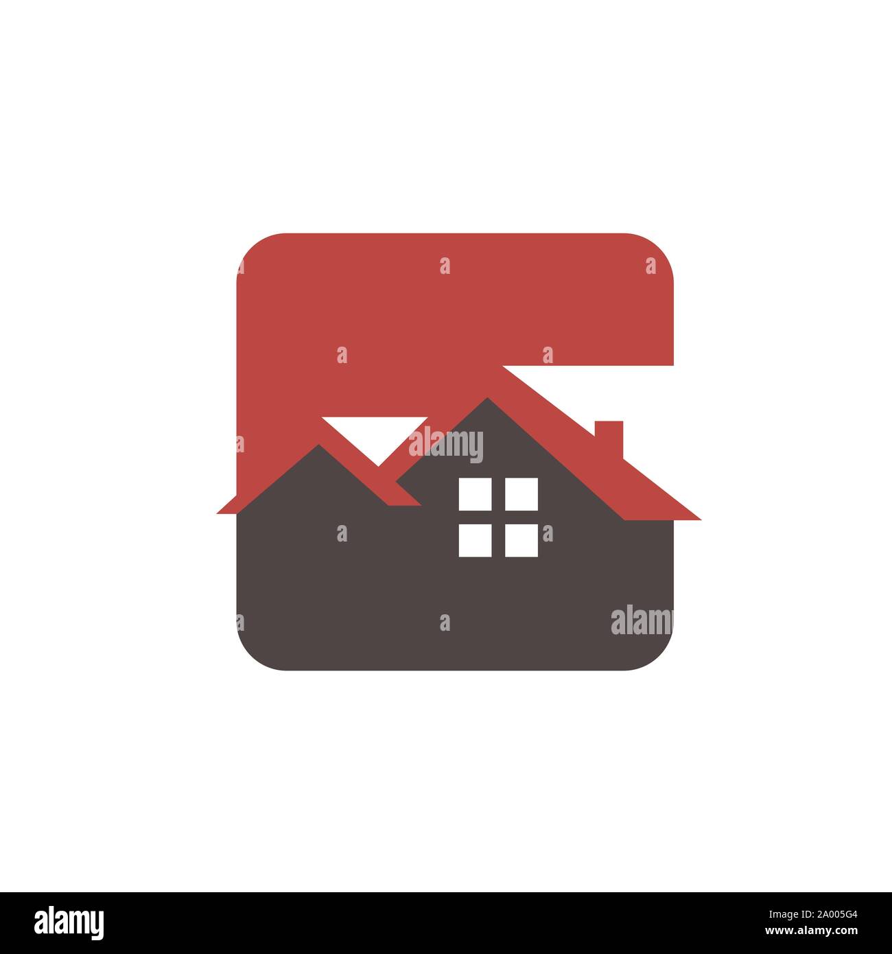 Haus abstract Home Bau Architektur Immobilien Immo Logo Design vector Konzept Abbildungen Stock Vektor