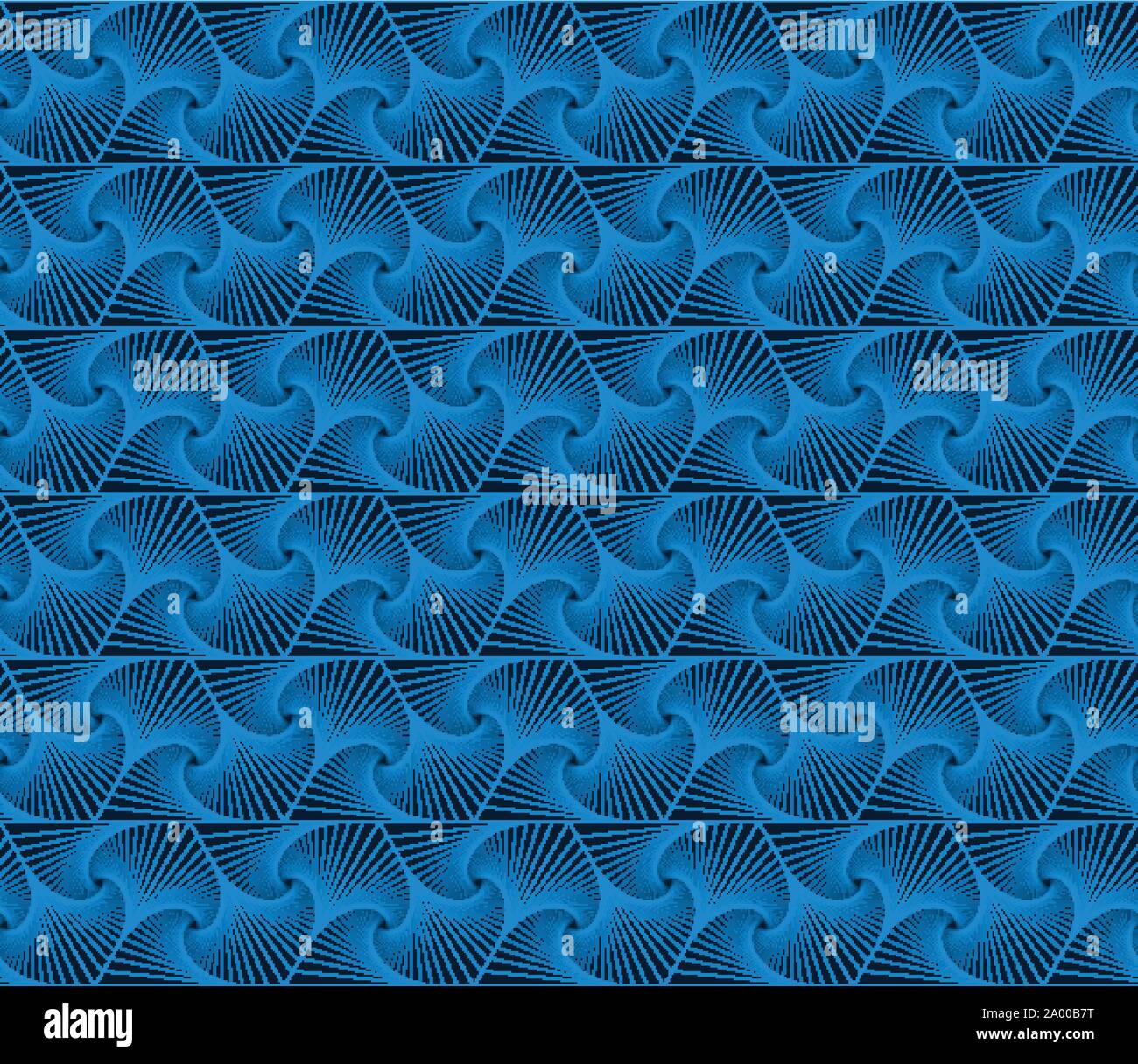 Blau abstrakte geometrische nahtlose Muster Stock Vektor