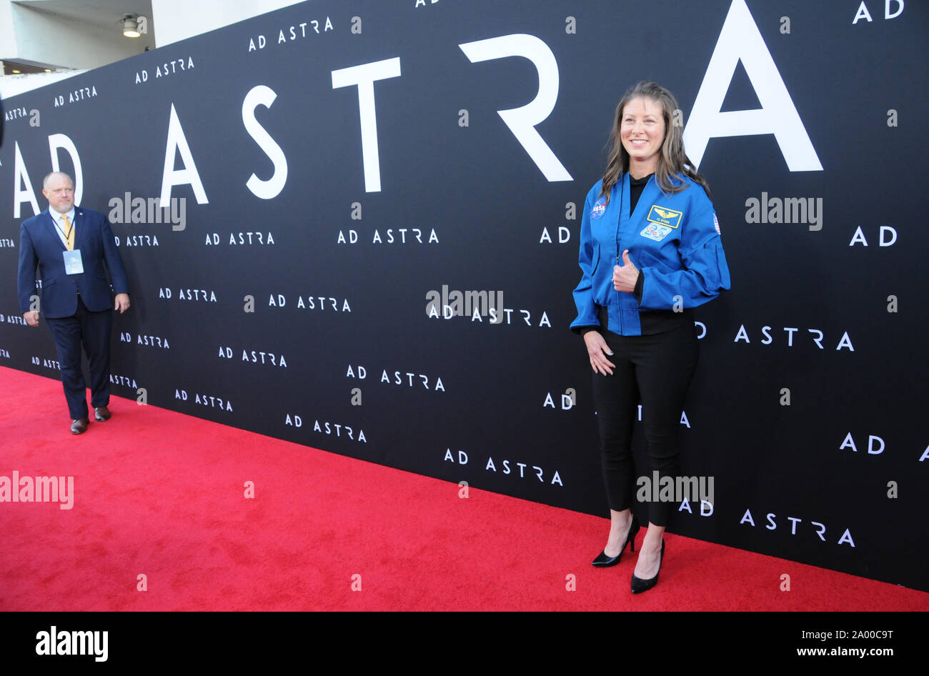 Hollywood, Kalifornien, USA, 18. September 2018 NASA-Astronaut/Chemiker  Tracy Caldwell Dyson sorgt Twentieth Century Fox's "Ad Astra" Special  Screening am 18. September 2018 Cinerama Dome in Hollywood, Kalifornien,  USA. Foto von Barry King/Alamy