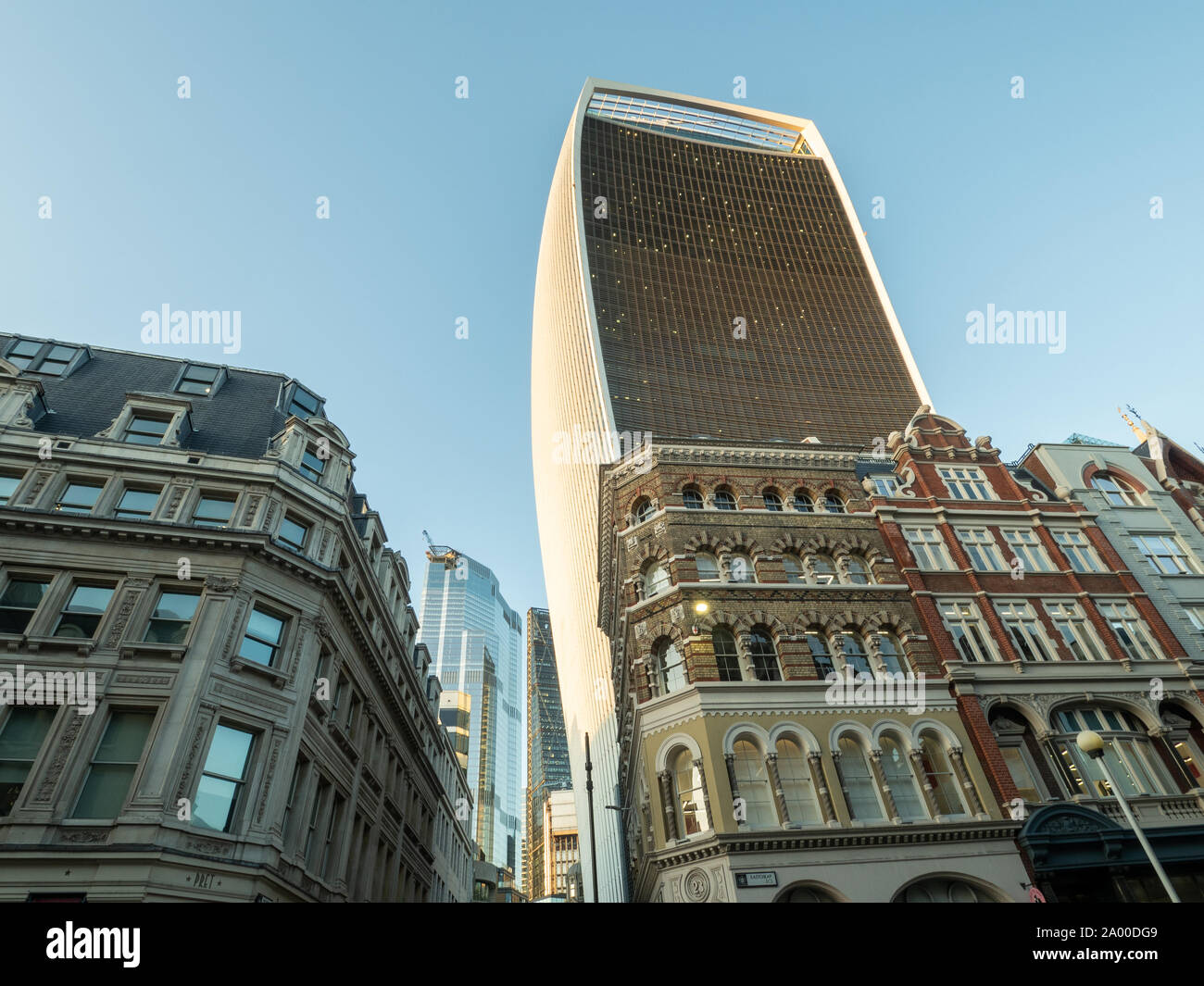 "Walkie Talkie" Wolkenkratzer, der den Sky Garden, London, housing. Stockfoto