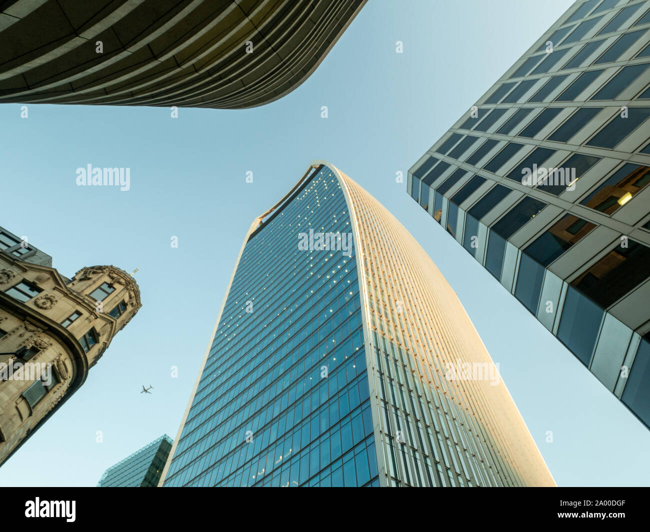 "Walkie Talkie" Wolkenkratzer, der den Sky Garden, London, housing. Stockfoto