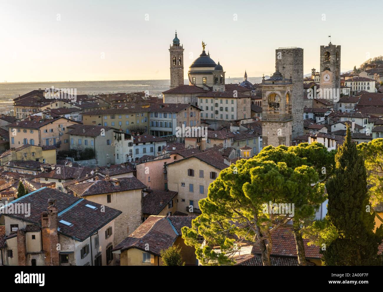 Altstadt, Bergamo, Lombardei, Italien Stockfoto