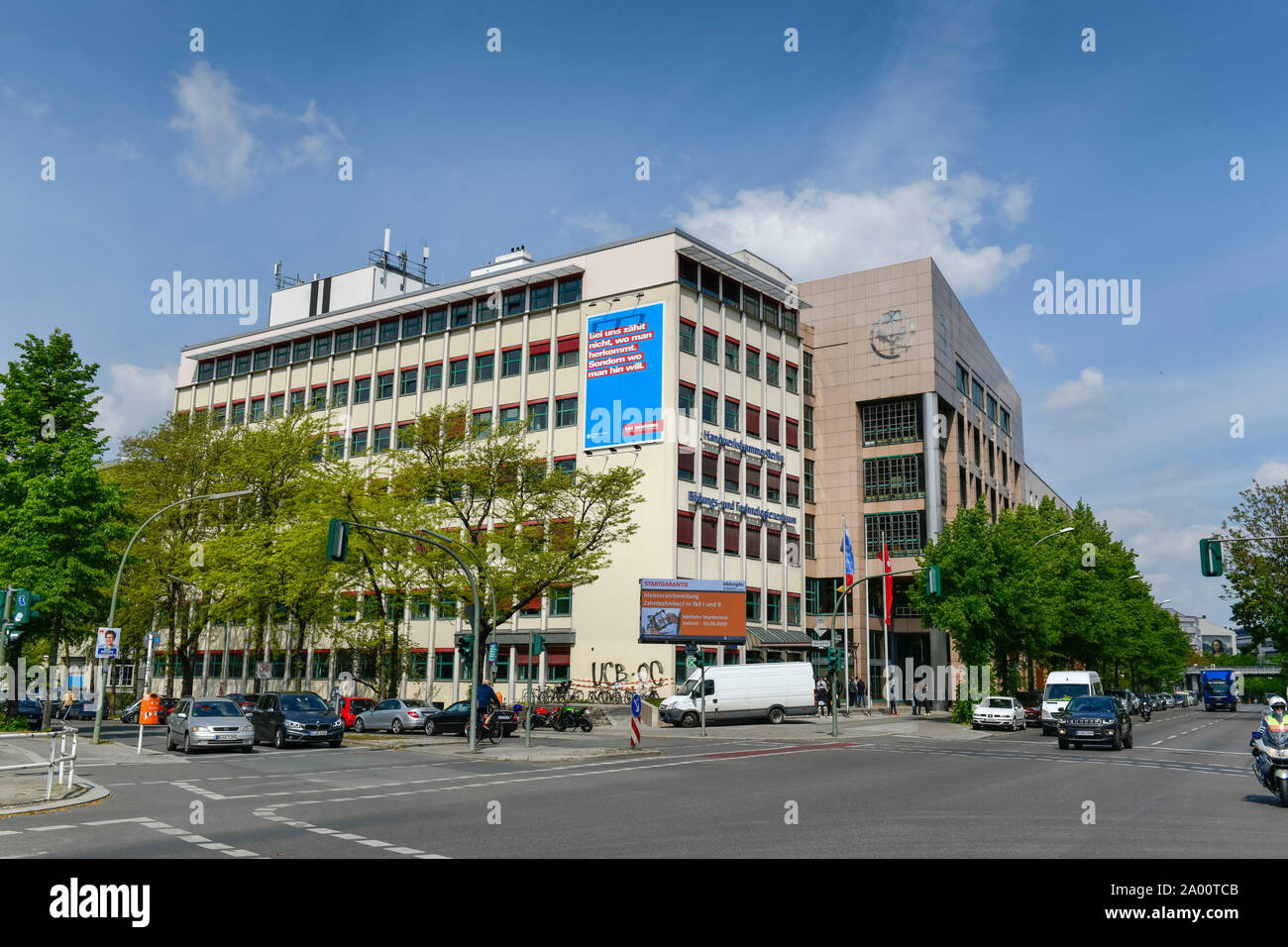 BIZ--Und Technologiezentrum (BTZ) der Handwerkskammer Berlin, Mehringdamm, Kreuzberg, Berlin, Deutschland Stockfoto