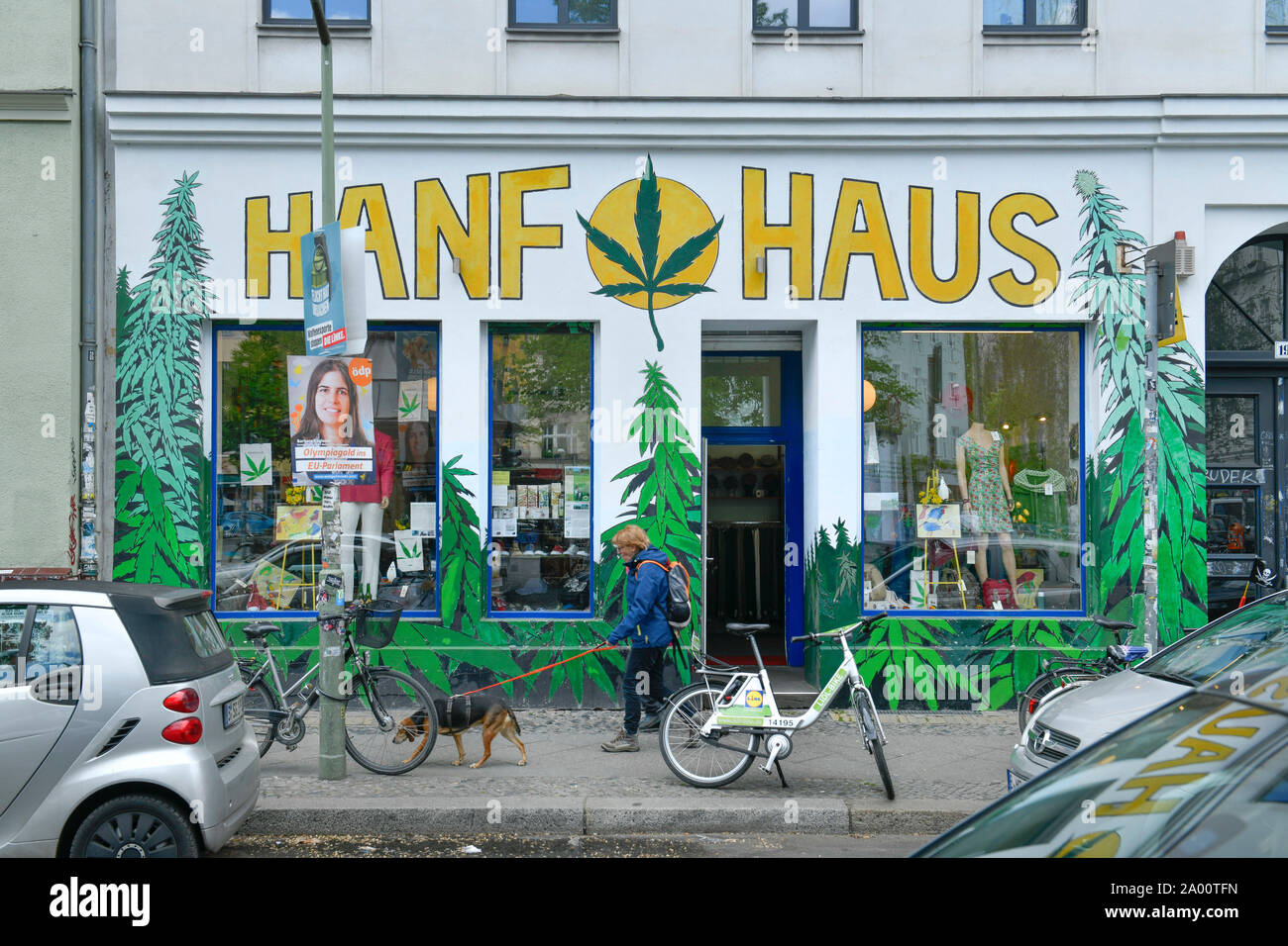 Hanf Haus, Heinrichplatz, Oranienstraße, Kreuzberg, Berlin, Deutschland Stockfoto