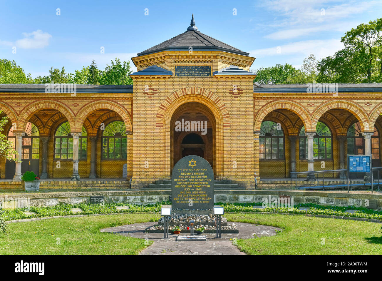 Juedischer Friedhof, Herbert-Baum-Straße, Weißensee, Pankow, Berlin, Deutschland Stockfoto
