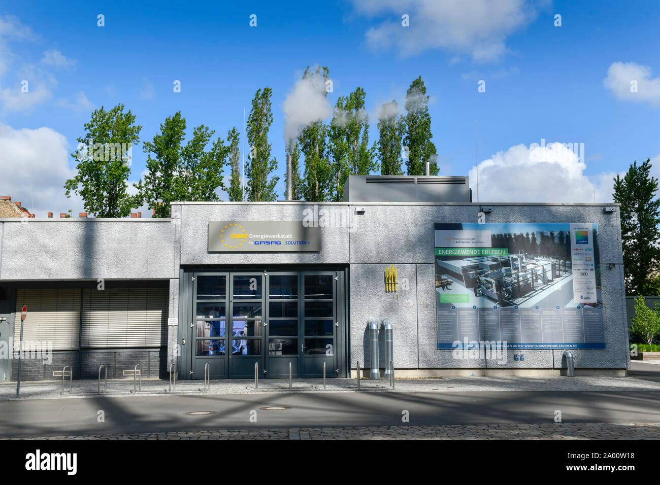 Die GASAG Energiewerkstatt, EUREF-Campus, Schöneberg, Berlin, Deutschland Stockfoto
