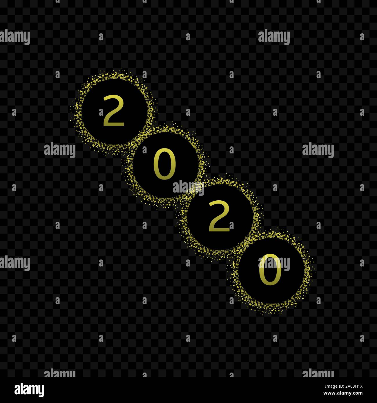 2020 Frohes neues Jahr Stock Vektor