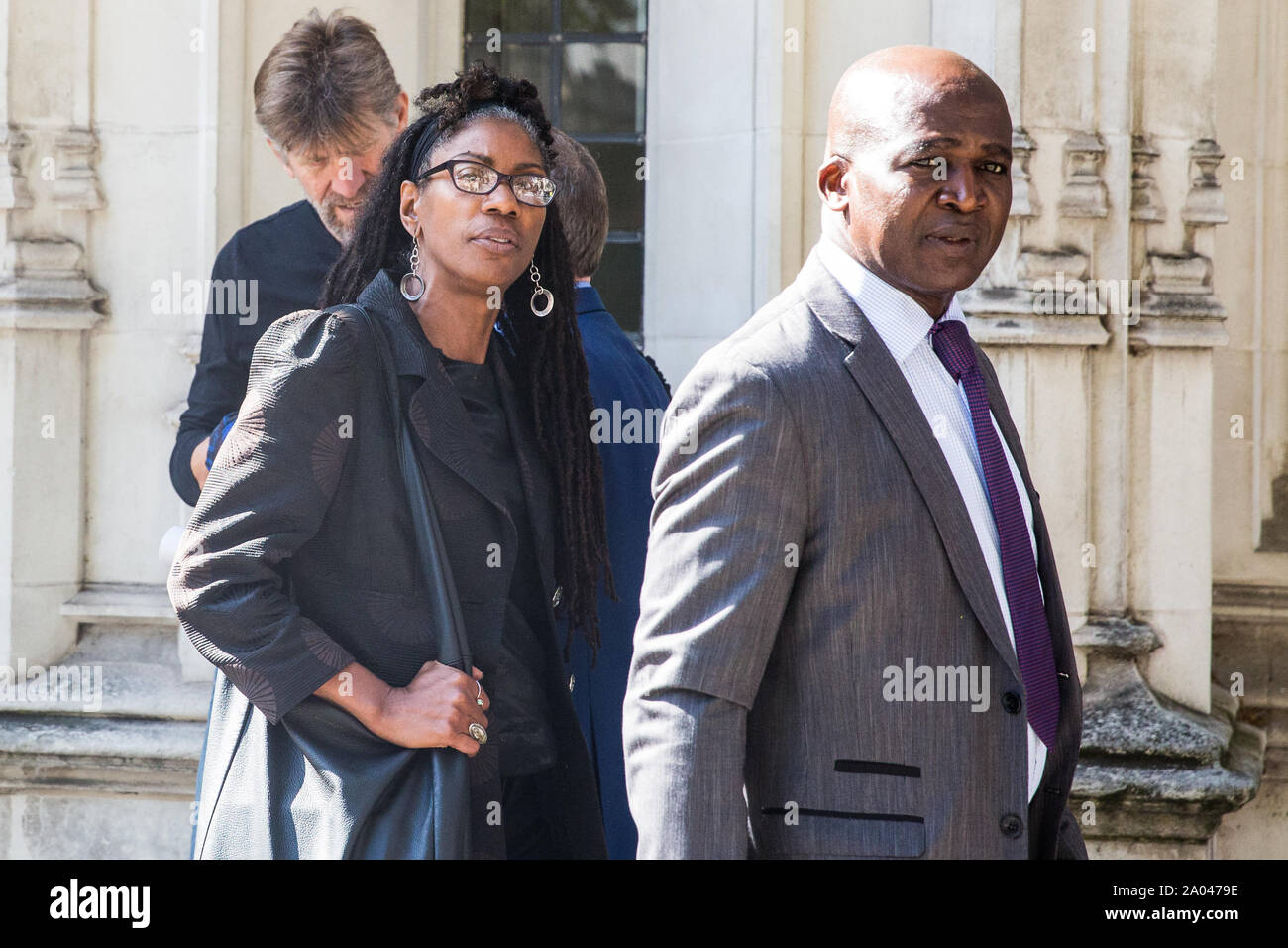 London, Großbritannien. 18. September 2019. Marcia Rigg lässt der Oberste Gerichtshof am zweiten Tag einer Anhörung zu prüfen, ob Premierminister Boris Johnson b Stockfoto