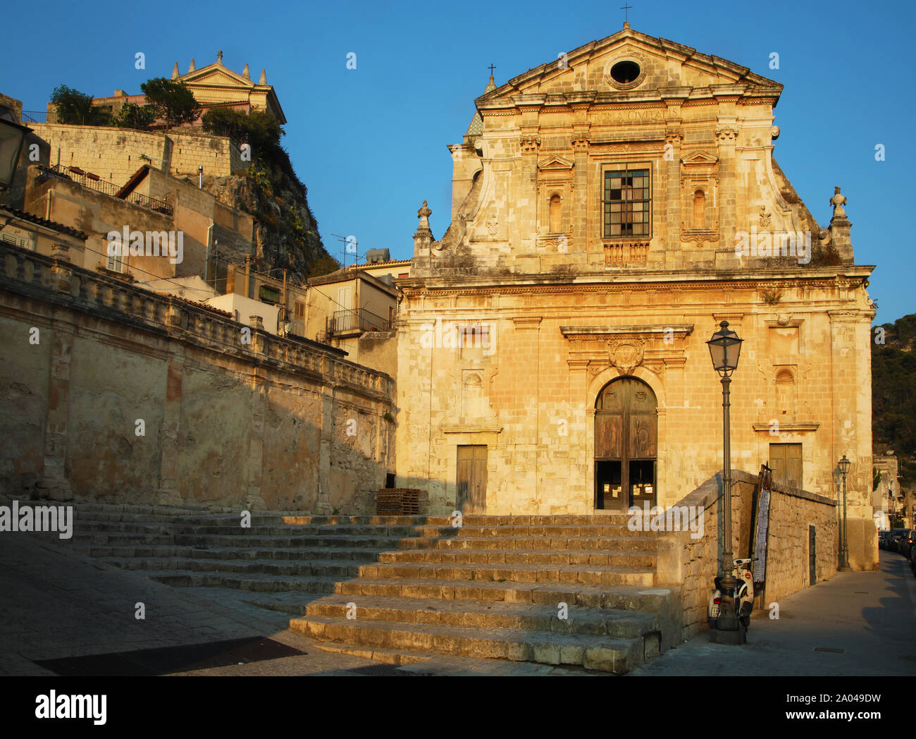 Alte Kirche von Scicli, Sizilien Stockfoto