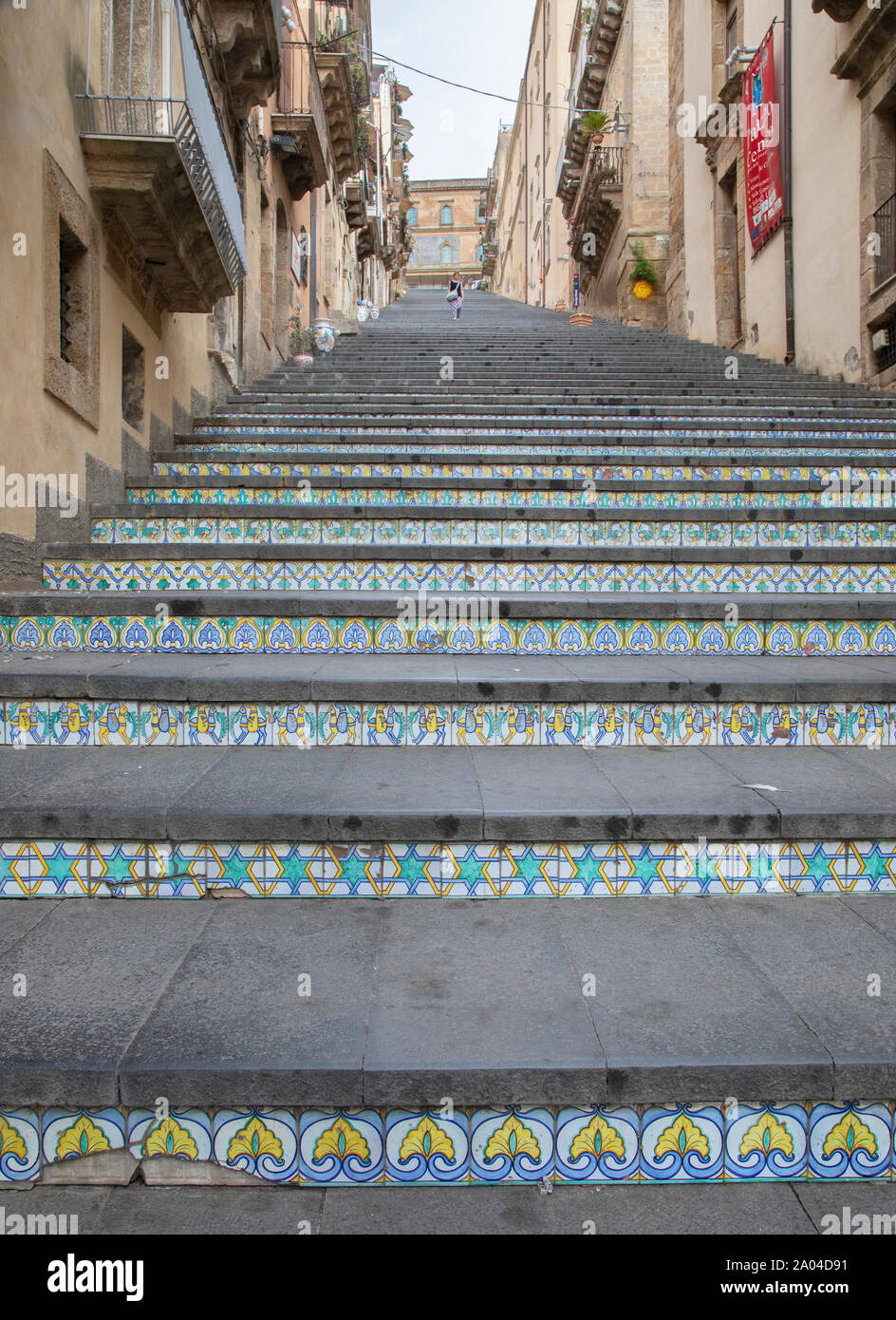 Scalinata di Santa Maria del Monte in Caltagirone, Sizilien Stockfoto