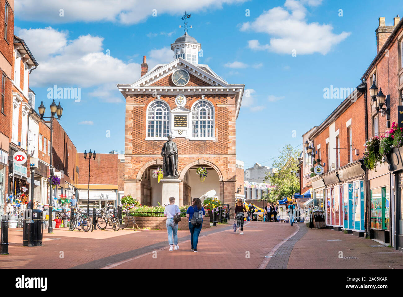 Tamworth Rathaus Marktplatz Stadt Tamworth Staffordshire England UK GB UK Europa Stockfoto