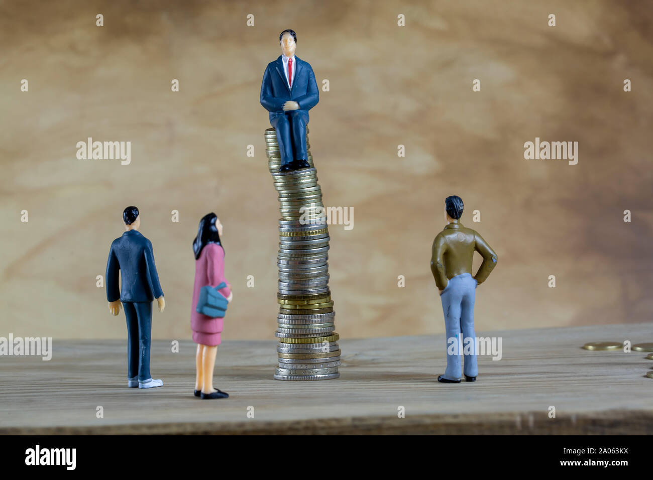 Die Unternehmer hoffen, Erfolg, das Ziel das Konzept Stockfoto