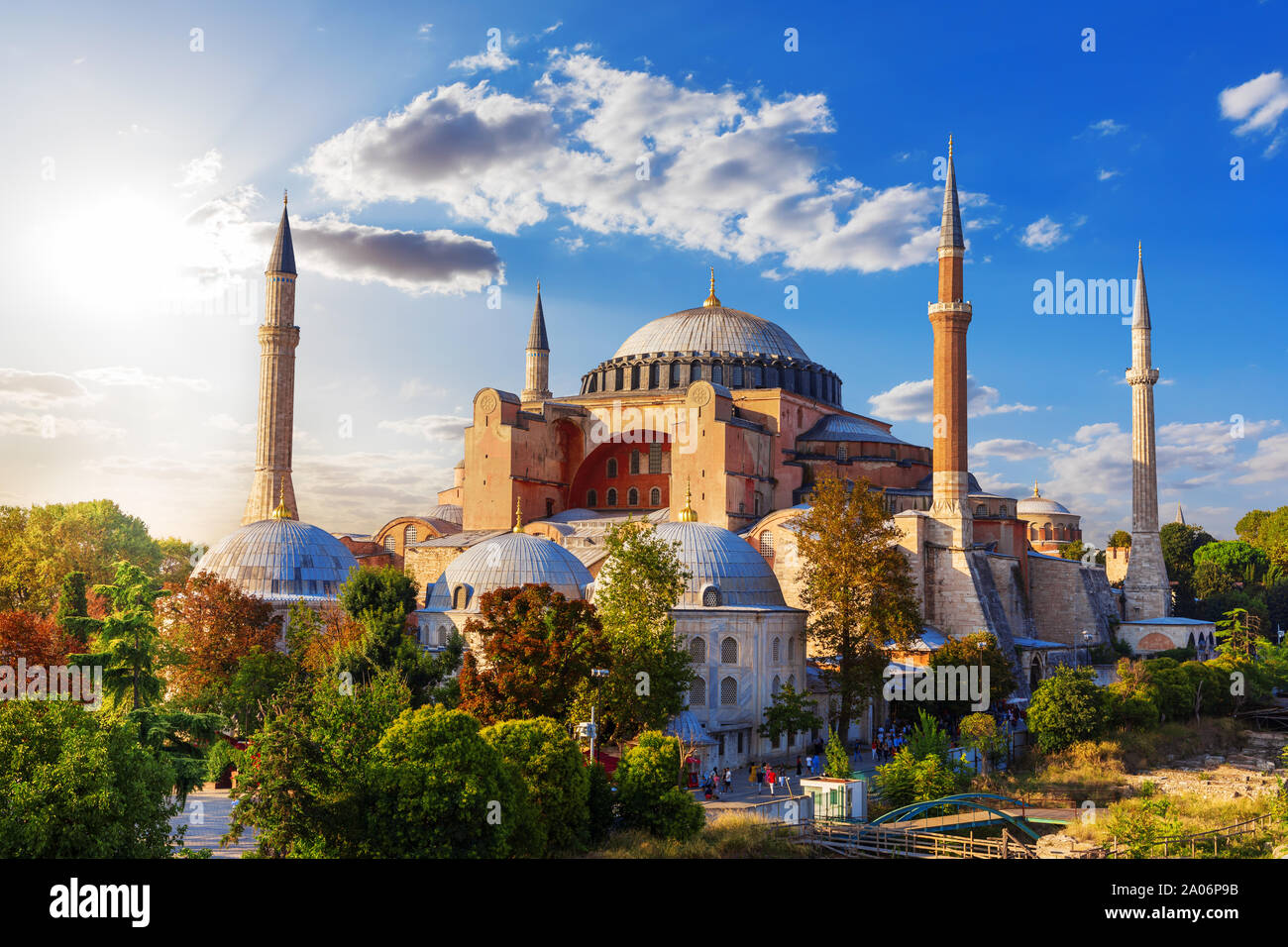 Berühmte Moschee Hagia Sophia in Istanbul, Türkei Stockfoto