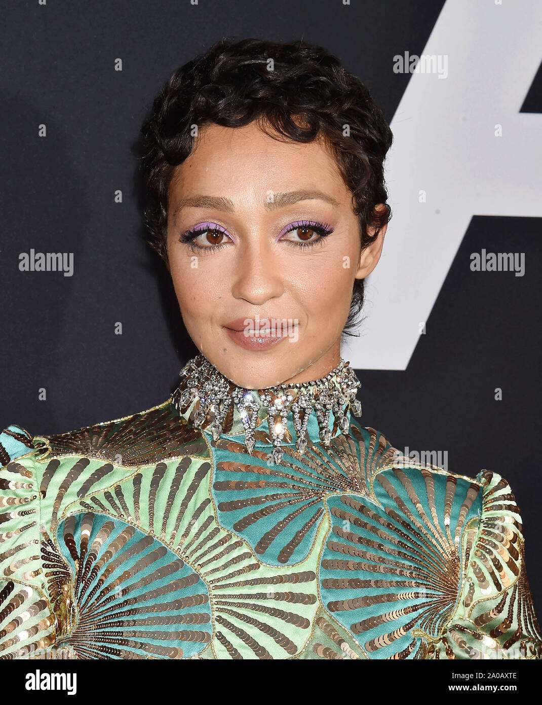 HOLLYWOOD, CA - 18. SEPTEMBER: Ruth Negga besucht die Premiere von Twentieth Century Fox's "Ad Astra" im Cinerama Dome am 18. September 2019 in Los Angeles, Kalifornien. Stockfoto